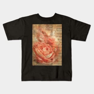 Roses bouquet and violin Kids T-Shirt